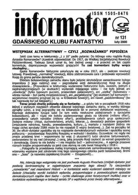 Okładka: Informator GKF, #131 luty 2000