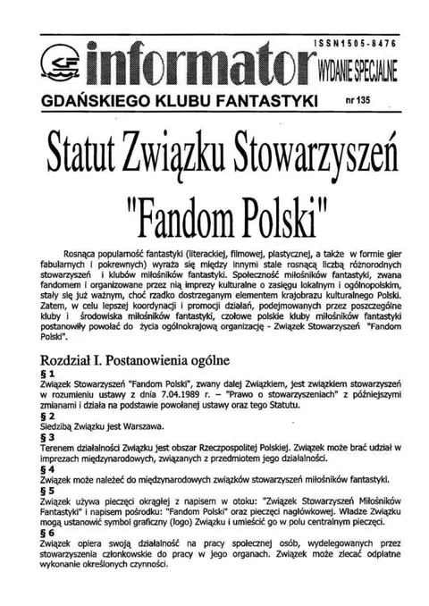 Okładka: Informator GKF #135 specjalny