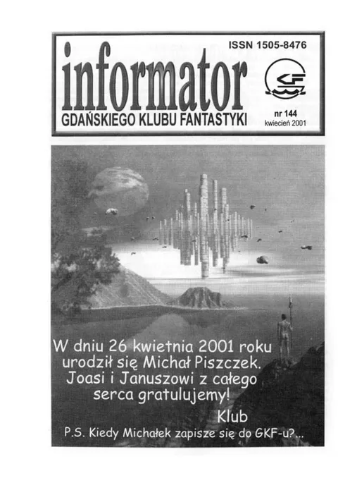Okładka: Informator GKF, #144 kwiecień 2001