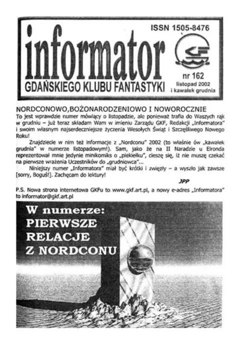 Okładka: Informator GKF, #162 listopad 2002