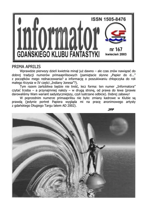Okładka: Informator GKF, #167 kwiecień 2003
