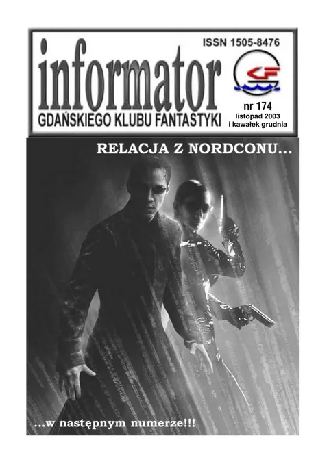 Okładka: Informator GKF, #174 listopad i kawałek grudnia 2003