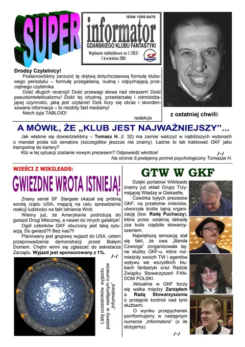 Okładka: Informator GKF #263 specjalny