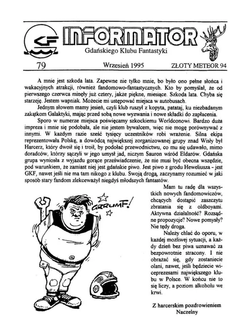 Okładka: Informator GKF, #79 wrzesień 1995