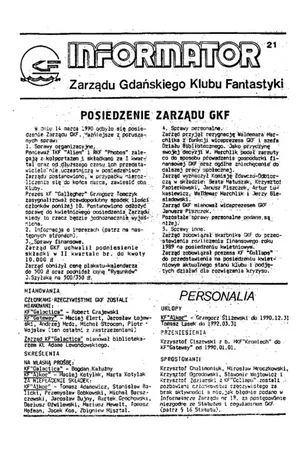 Informator Zarządu GKF