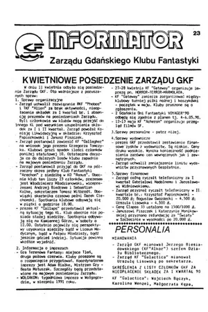 Informator Zarządu GKF